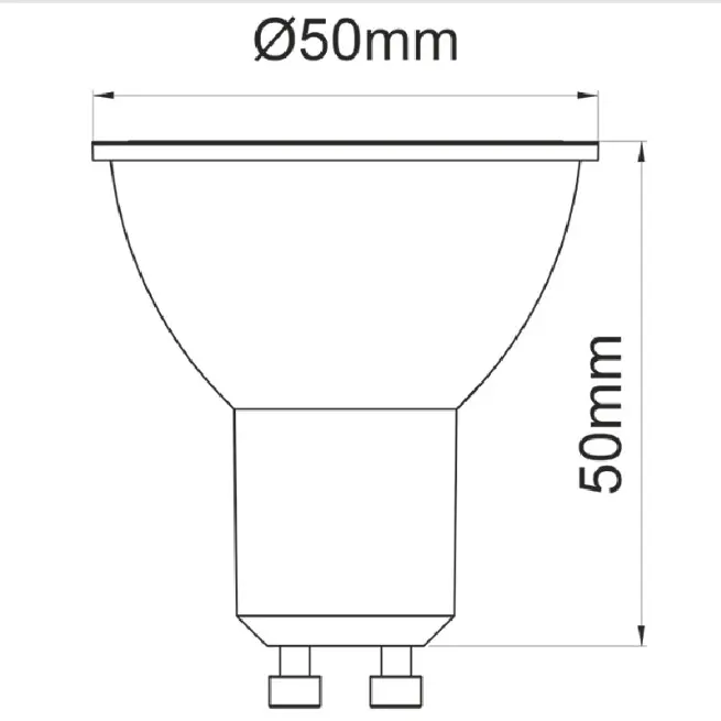 DICROCIO GU10, DIMENSIONES_ILUMAT.webp