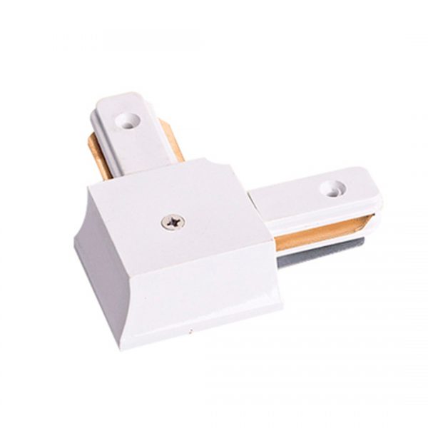 Conector L Riel Blanco