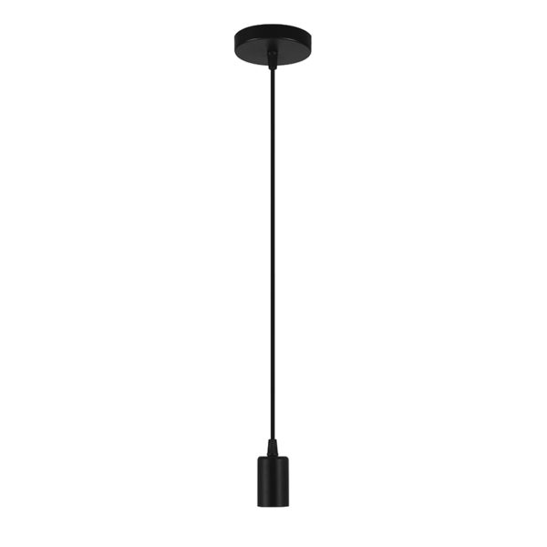 Soquete Colgante Vintage Negro