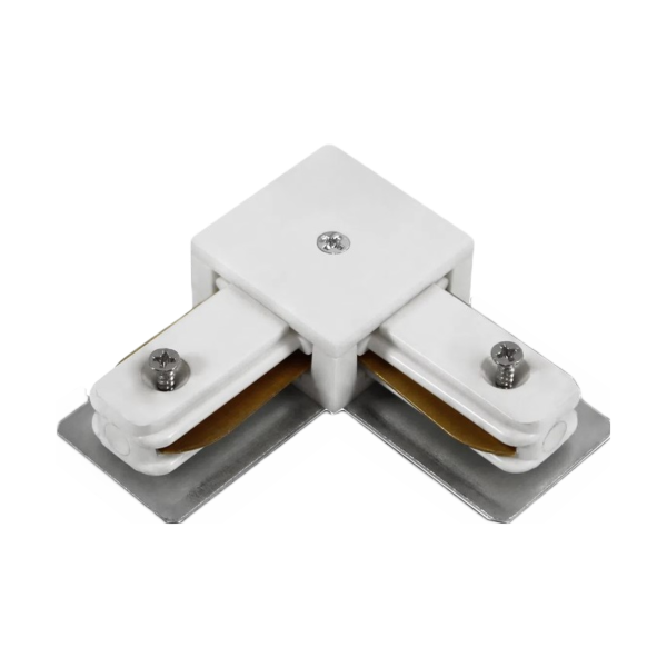 Conector L Riel Protek Blanco