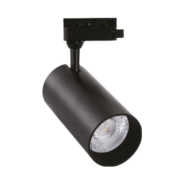 Foco Riel LED COB 20W Negro 3000K