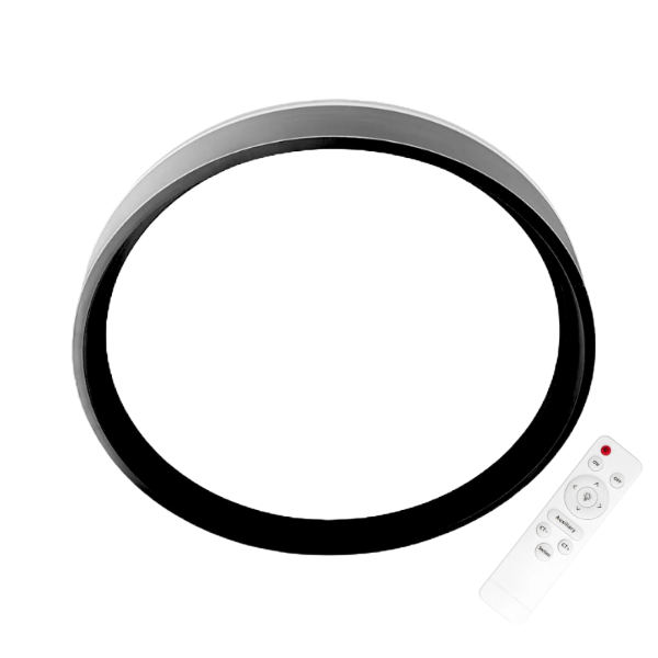 Lámpara Sobrepuesta LED Negra 48W Tricolor 