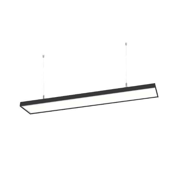 Lámpara Lineal LED ABS Negra 48W 4000LM 4000K