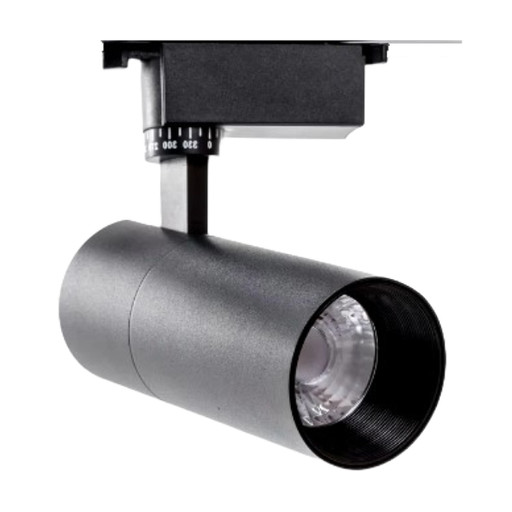 [MAT.K.768202020] Foco Riel LED COB 20W Negro Tricolor CCT