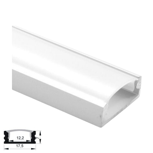 [MAT.K.770000010] Perfil de Aluminio Sobrepuesto Blanco 1707 IP33